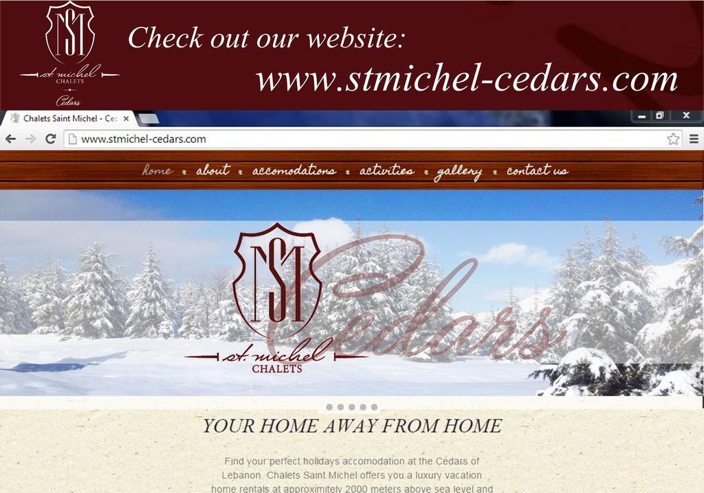 Saint Michel Chalets Аль-Арз Екстер'єр фото
